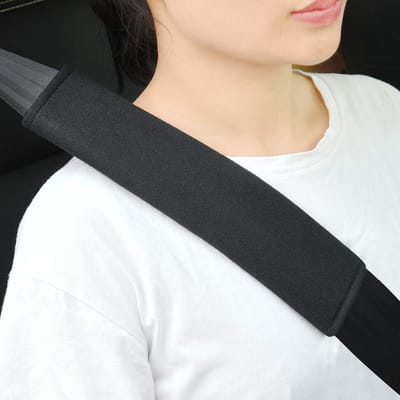 Comfortabele Autostoel Gordelpads voor Veiligheid en Ondersteuning - Zwart - 2 Stuks