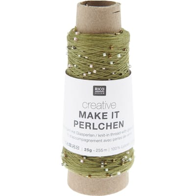 Rico Design Creative "Make it Perlchen" - Olivijn veelkleurig