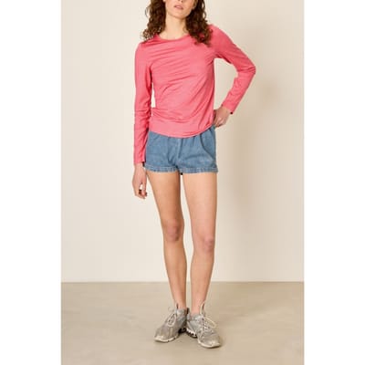 American Vintage Vamy T-shirt Fraisier Maat: S | Longsleeves Outlet | Dames | Roze