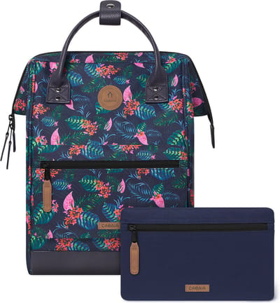 CABAIA vrije tijd rugzak rugzak met laptopvak Adventurer All Over Backpack 18L Oran donkerblauw