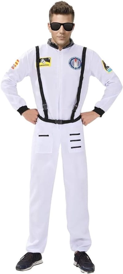 Astronauten Kostuum voor Volwassenen - Ruimtevaart Outfit voor Cosplay, Halloween en Carnaval