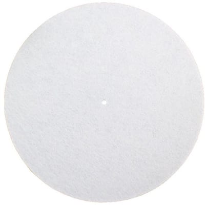Allecto - Draaitafelmat - Antistatisch Vilt - Anti-vibratiemat - Wit