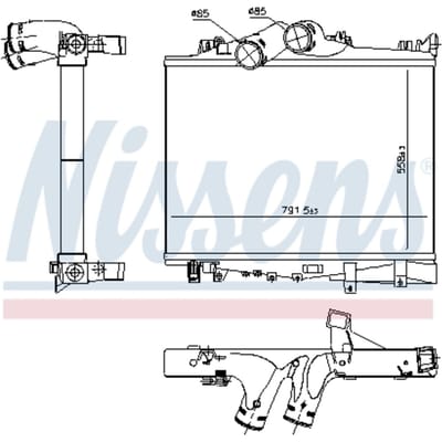 Intercooler NISSENS 97038