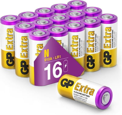 GP Extra Alkaline LR1 batterijen 1,5V ( 910a / N / Lady) - 16 stuks