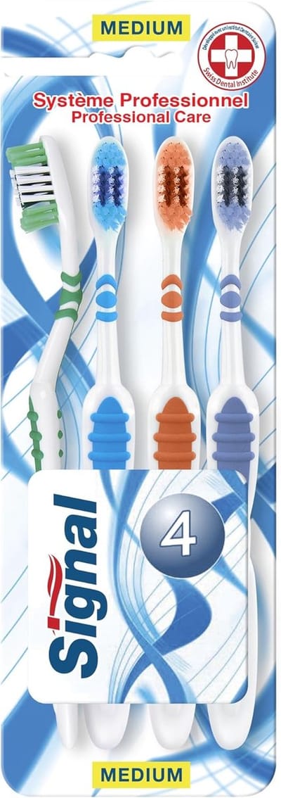 Tandenborstel Quadripack Professional Systeem Medium 4 stuks