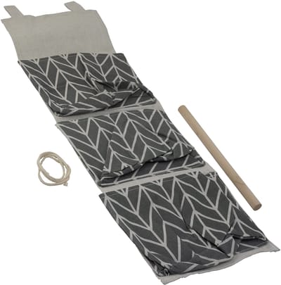 Dailygoods- Wandorganizer 62 x 19 cm - Hangende Organizer - Opbergvakken 3x 18 x 14 cm - Badkameraccessoires - Kleding - Waterdicht Materiaal - Opbergzak