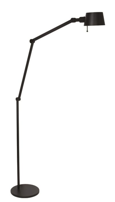 Freelight Vloerlamp Sovrano Zwart 1 Lichts 2 Armen