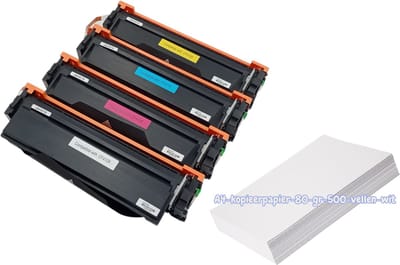 KATRIZ® huismerk  toner voor HP CF410X BK+ CF411X C + CF412X Y + CF413X M (4 stuks)