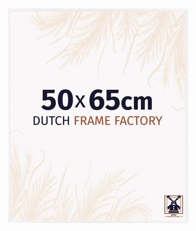 Fotolijst 50x65 cm - Kunststof - Wit Hoogglans - Easy