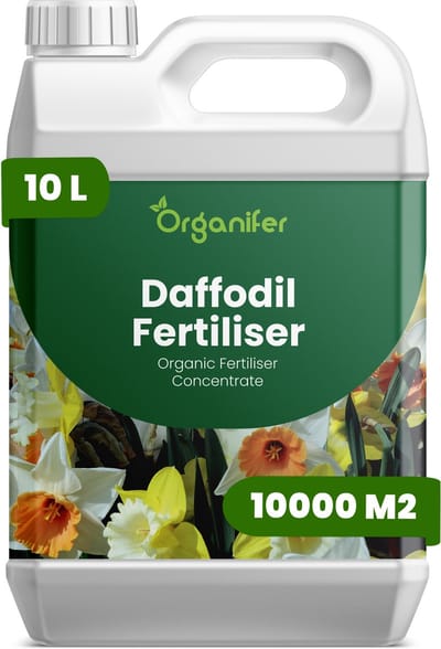 Vloeibare Meststof Voor Narcis 10 L Voor 10000 M2 - Npk 3-4-3 - Krachtige Groei - Bevordert Sterke Bolontwikkeling - Vergroot Bloemgrootte - Versterkt Wortels - Bevordert Langdurige Bloei - Verhoogt Weerbaarheid - Organifer