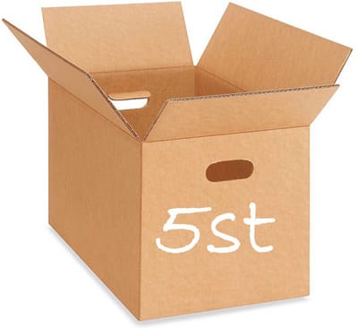 Verhuisdoos met handvaten 5 stuks GROOT Karton 800 x 400 x 600 mm Kartonnen Verhuisdozen dubbele Golf Bruin Doos 80 x 40 x 60 cm opbergdoos STEVIG 5-laags karton 620g/m2