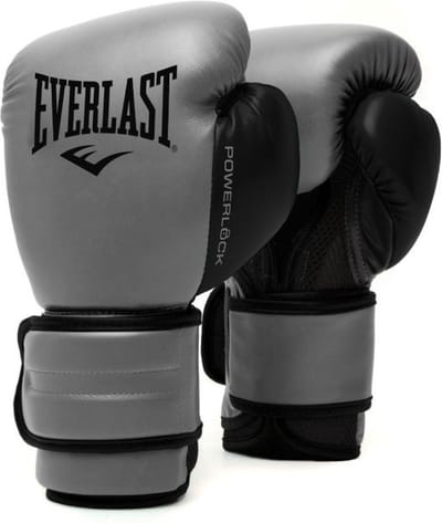 Everlast Powerlock 2r Training Glove, Charcoal 16-OZ
