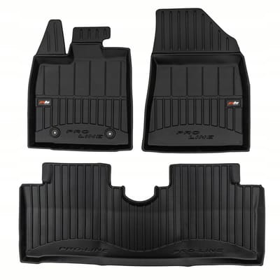 Frogum Elmasline - Automatten Set - Geschikt voor Honda Jazz III (2007-2014) - 3D Pasvorm - Hoogwaardig TPE - 6cm Hoge Rand