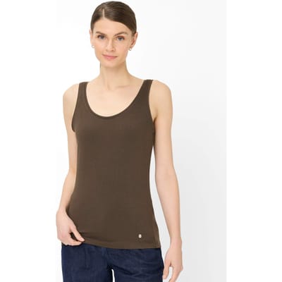Brax Dames Top  Style SILVY dark ebony, donkerbruin, maat 36