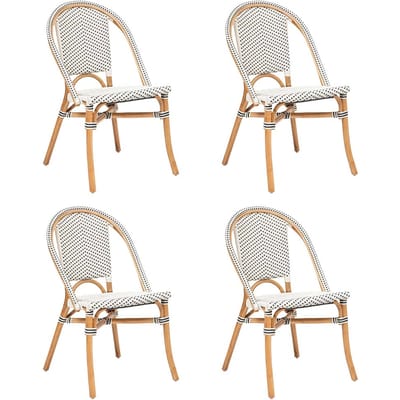 Eazy Living Eetkamerstoel Dinan Wit - 4 Stuks