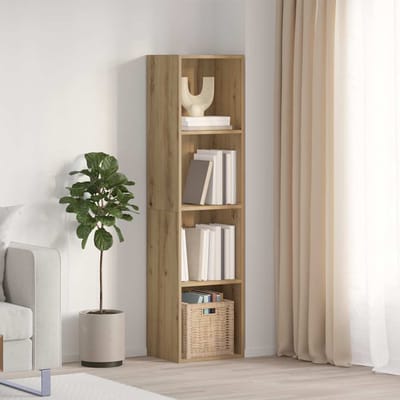 vidaXL - Boekenkast/tv-meubel - 36x30x143cm - bewerkt - hout - oud - houtkleurig