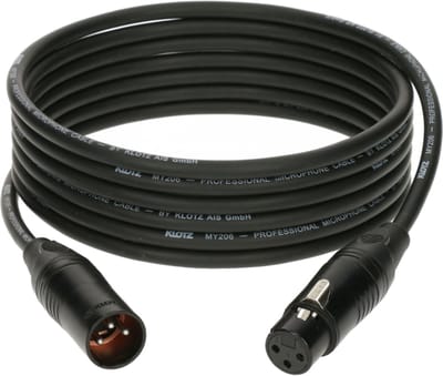 Klotz M1KB1FM0200 Microfoonkabel zwart 2 m - Microfoonkabel