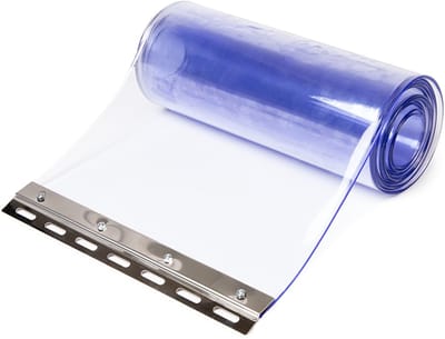 Rubbermagazijn - PVC Strokengordijn - 200x2mm - met klemset - Lengte 3 meter - Kunststof Lamellengordijn