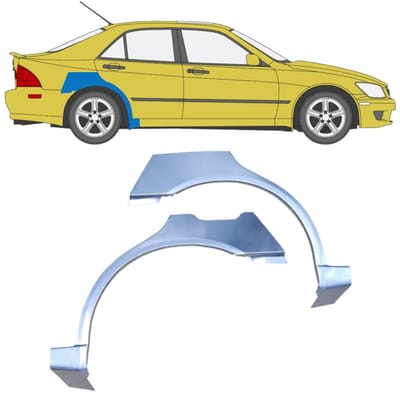 Reparatiepaneel achterspatbord voor Lexus IS 1998-2005 / Links + Rechts / Set