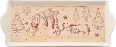 Disney Winnie the Pooh Serving Plate Christmas