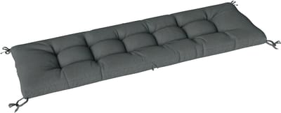 Outsunny Outdoor Sofa Cushion-Polyester, PP-katoen-65L x 198B x 13H cm-Donkergrijs