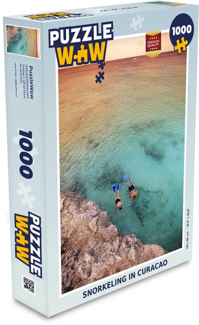 Puzzel Snorkel - Curaçao - Eiland - Legpuzzel - Puzzel 1000 stukjes volwassenen
