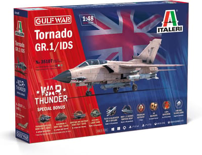 SnelShoppen - Italeri 35107 1:48 Tornado GR.1/IDs Gulf W. War Thunder - Modelbouwset, Kunststof, Getrouwe Replica, Knutselen, Hobbymodel, Montage, Ong