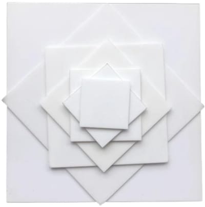 Keramische Plaat - Boornitride Isolatie - Elektrische Isolatie - Hoge Temperatuurbestendig - 50x50x30mm - Wit