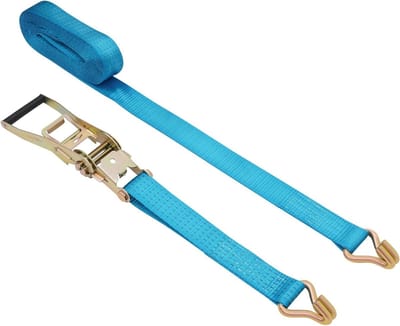 Spanbanden met ratel - Sjorbanden lading - Lading vastzetten - Hoge treksterkte - 8 meter - Blauw