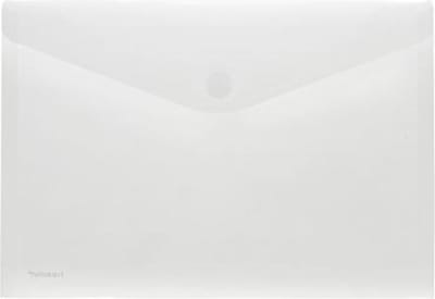 Enveloptas Foldersys A4 dwars PP transp generfd A4 Velcro Envelop Transparant
