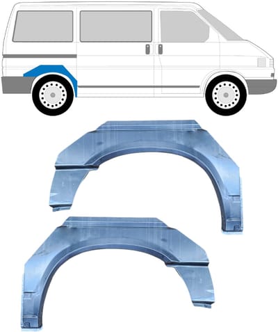 Reparatiepaneel achterspatbord voor Volkswagen Transporter T4 1990-2003