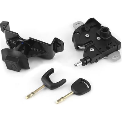 Cylindre de loquet de verrouillage de capot avec 2 clés 6C1A16D748AB Adapté pour Ford Transit MK7 0611 black