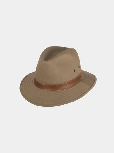 Hatland - UV Bucket hoed voor heren - BushWalker - Brons - maat L (59CM)