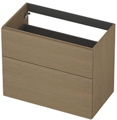 INK - Onderkast 2L A-sym Decor Tbv Grepen - 800x450x650 Mm - Olijf Eiken
