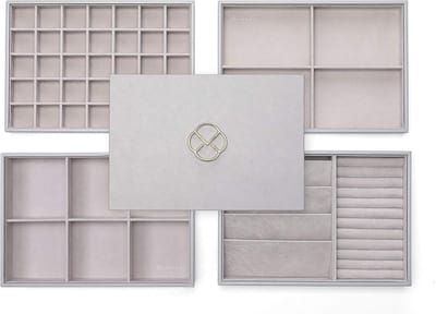Sieradentrays Stapelbaar Organiser voor Juwelen met Grote Capaciteit en Multifunctioneel Design