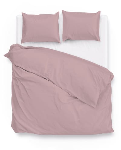ZoHome Satinado Dekbedovertrek - Tweepersoons - 200x200/220 cm - Shady Pink