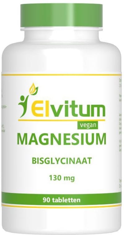 Elvitum Magnesium (bisglycinaat) 130mg 90 Tabletten