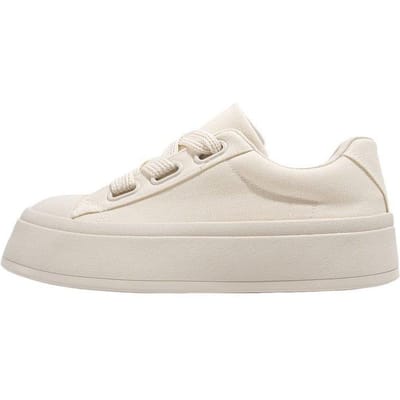 Platform Witte Schoenen Dames Herfst Nieuwe Damesschoenen Niche Casual Boardschoenen Veelzijdige Studenten Enkelschoenen 40 white