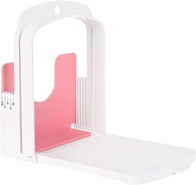 Broodsnijder - Broodsnijgids Cutter - Gelijkmatig Brood Snijden - Opvouwbaar Ruimtebesparend - Compact Ontwerp - Wit