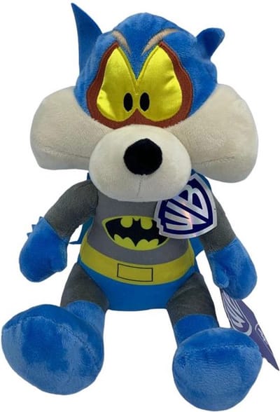Wil E. Coyote Batman Knuffel - Looney Tunes Knuffel - 100th Anniversary Editie - 27 CM
