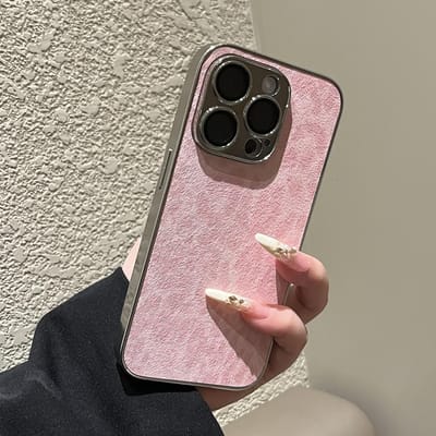 Luxe Vergulde Luipaard Textuur Lederen Hoesje Voor iPhone 16 15 14 Plus 13 12 11 Pro Max Lensbescherming Schokbestendig Zacht Hoesje Capa For iPhone 15 Plus white