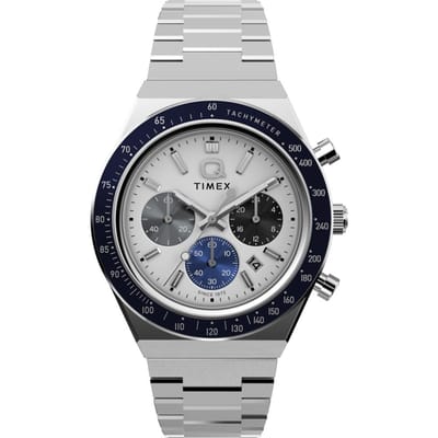 Timex Q Sport TW2Y36200 Horloge - Staal - Zilverkleurig - Ø 40 mm