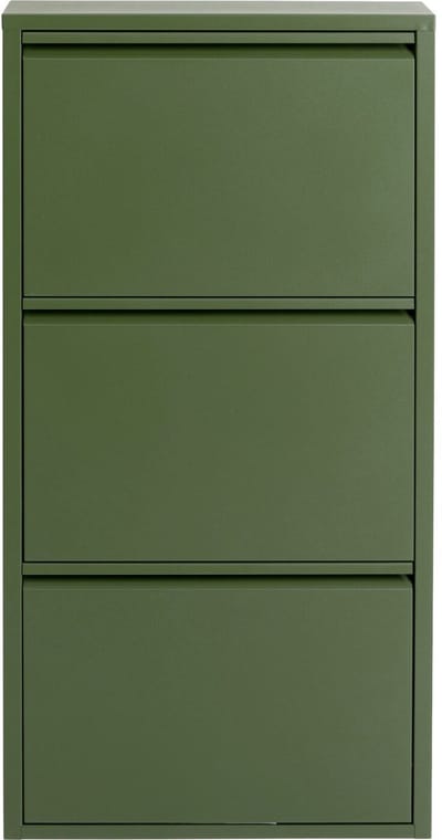 Schoenenkast Caruso olijf 3 laden Kare Design
