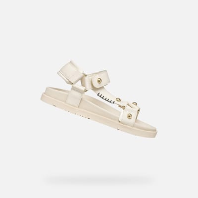 GEOX SANDAL FOAMMENTERA MEISJES Sandalen - LICHT IVOORKLEURIG - Maat 31
