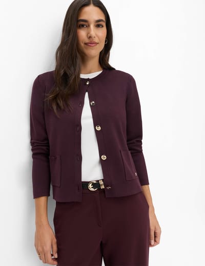 Brax Dames Vest  Style AMI blackberry violet, donkerpaars, maat 38