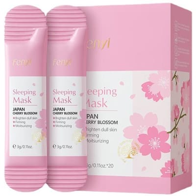20 stuks hydraterende slaapmaskers reizen nacht gezichtsverzorging voedend verbeteren ruwheid en droogheid huidverzorgingsproducten 20pcs/box pink
