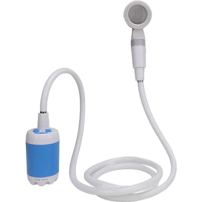 Douche Portable pour Camping Batterie Rechargeable 4000mAh Pompe à Eau Électrique Douche de Camp en Plein Air pour Randonnée Voyage