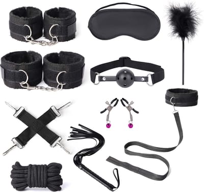 Fixxx - BDSM Set - #WannaPlay- 11 delen - Zwart