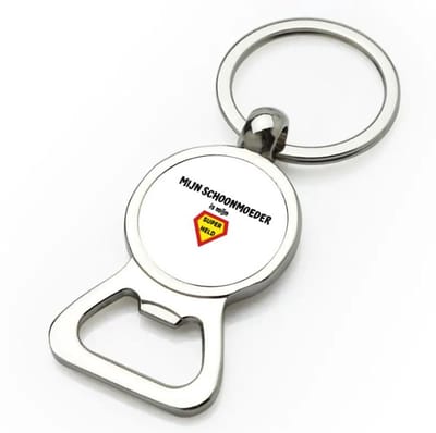 Akyol - mijn schoonmoeder is mijn superheld flesopener - Schoonmoeder - super schoonmoeder - moeder cadeautjes - moederdag - verjaardag - geschenk - kado - 9 bij 3 cm