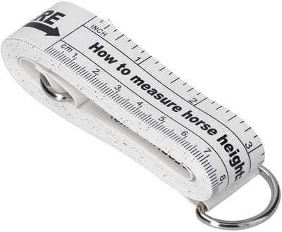 Paardengewichtstape - Meetlint dieren - Nauwkeurig meten - Dubbelzijdige maattabel - 242 cm - Wit